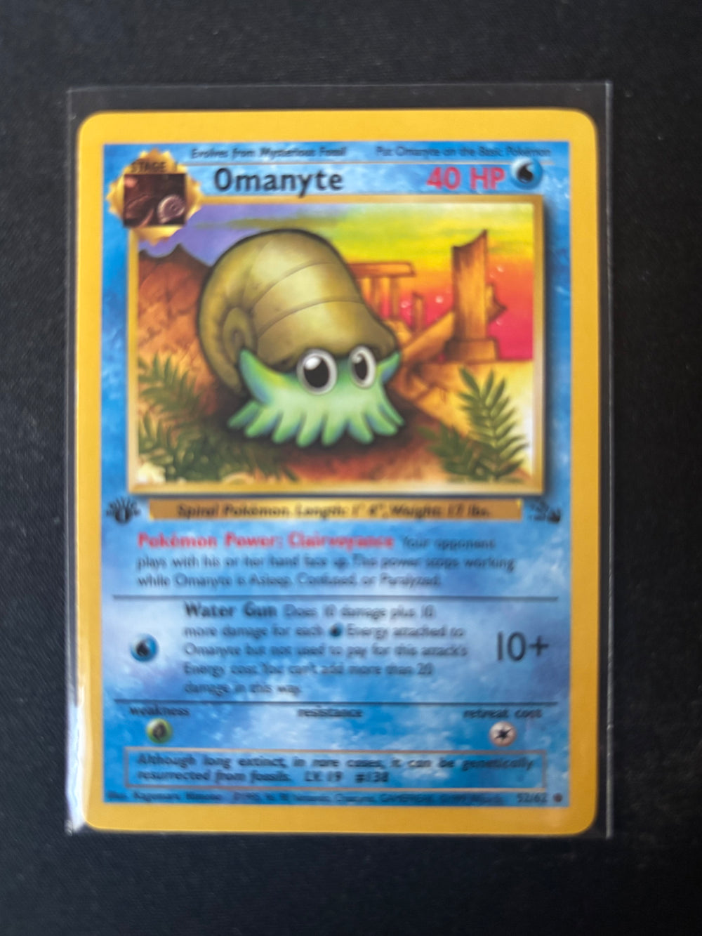 Omanyte 52/62 — Fossil — 1st Edition